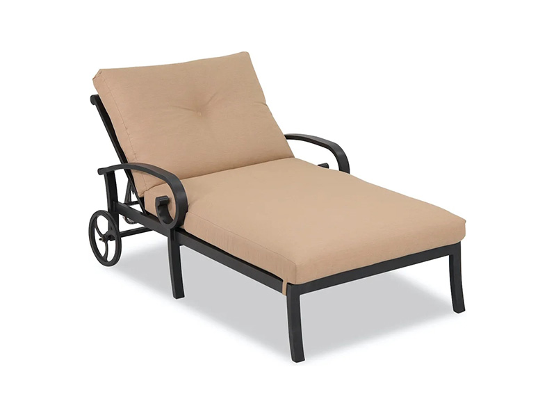 Solstice Aluminium met kussens Dubbele chaise longue