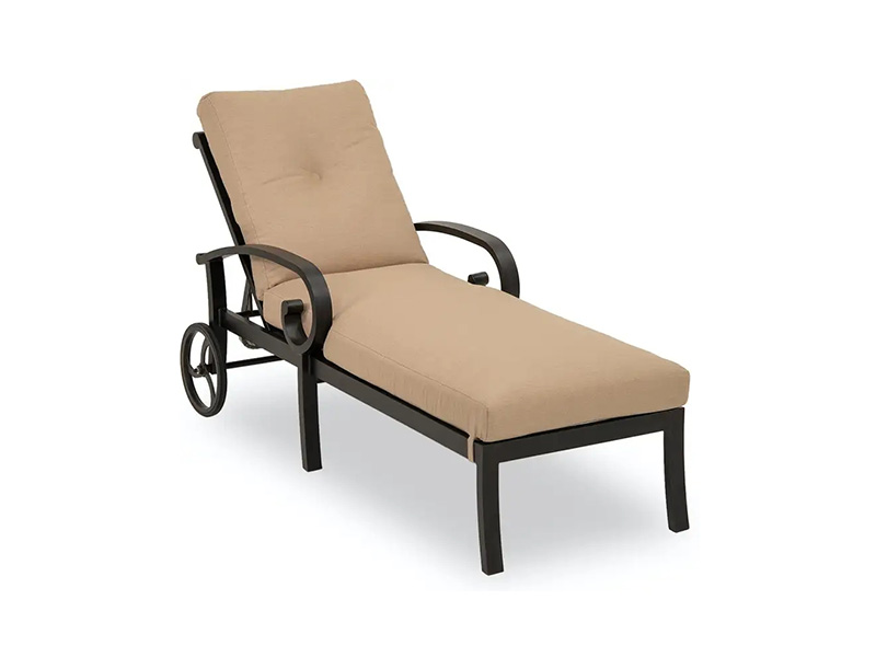 Solstice aluminium chaise longue met kussens