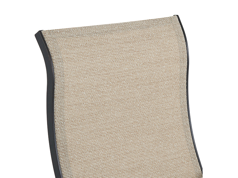 Lodge Verouderd Brons Aluminium met Sling Eetkamerstoel