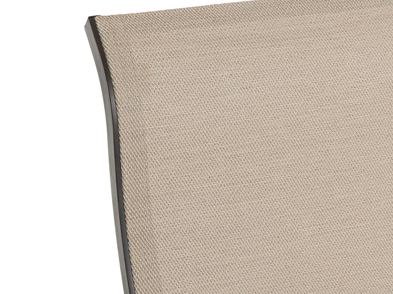 Solstice Verouderd Brons Aluminium met Sling Eetkamerstoel